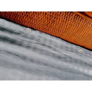 Ikea NATTJASMIN Queen - Full Duvet Cover 60% Cotton 40% Lyocell Blue-Green